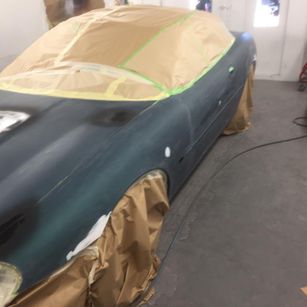 Jaguar XK8 1998 Convertible Complete Repaint - Front wing paint