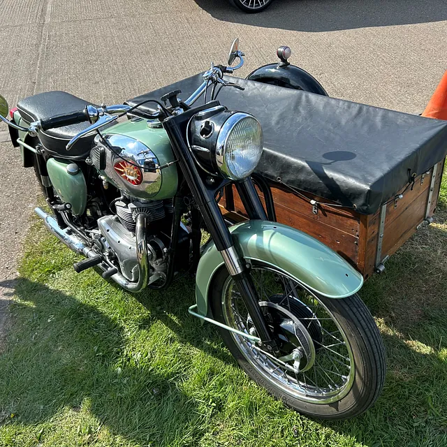 1960's Bsa Shooting Star, Classic motor, motorbike parts painted