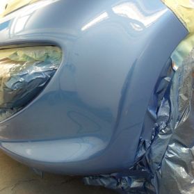 Blue peugeot bumper scrap - Painted
